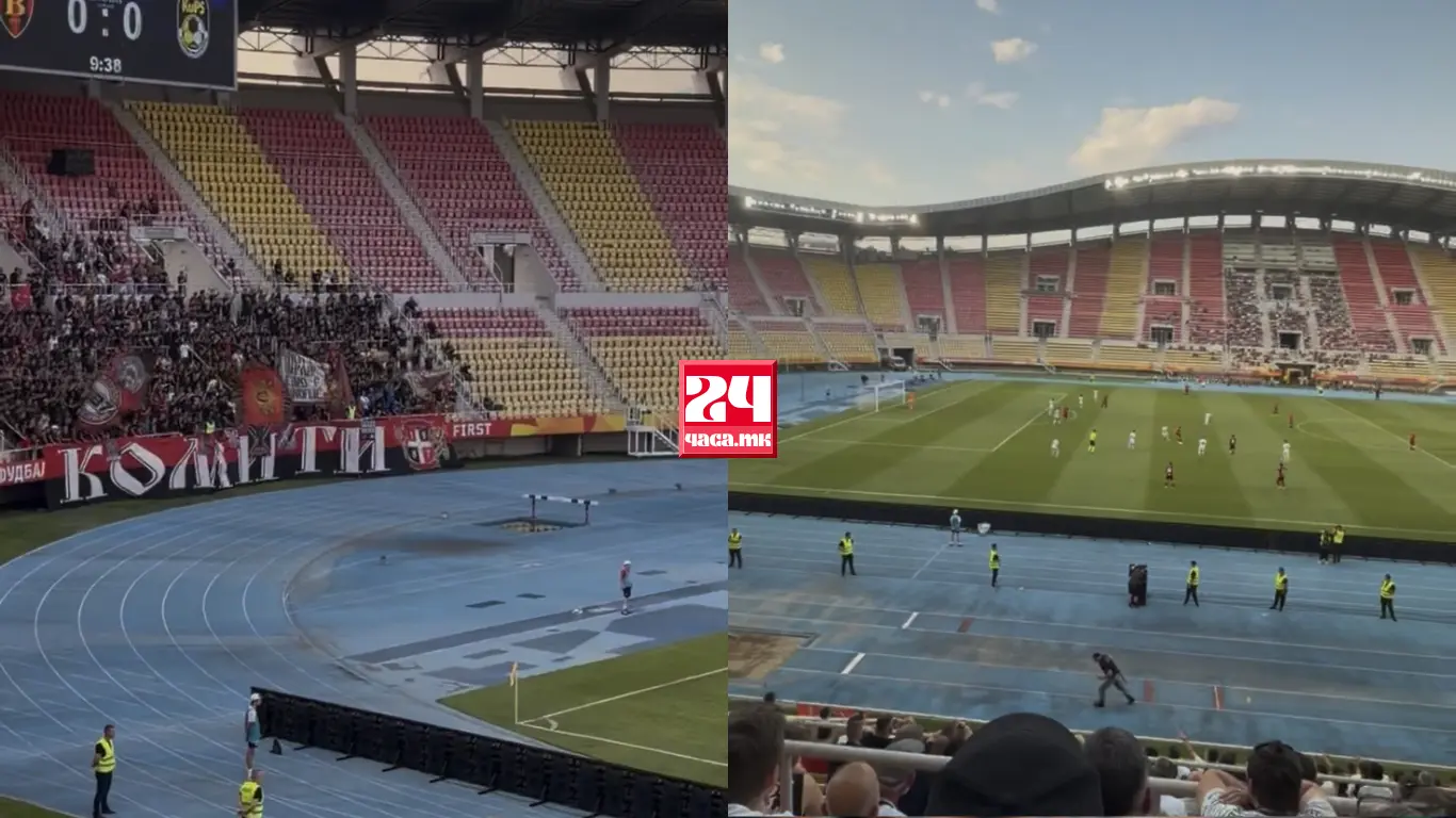 (ВИДЕО) КОМИТСКА ПЕСНА ПОВТОРНО ЕЧИ НА ГРАДСКИ: Вардар го пречека КуПС во првото коло од квалификациите за Лига Шампиони