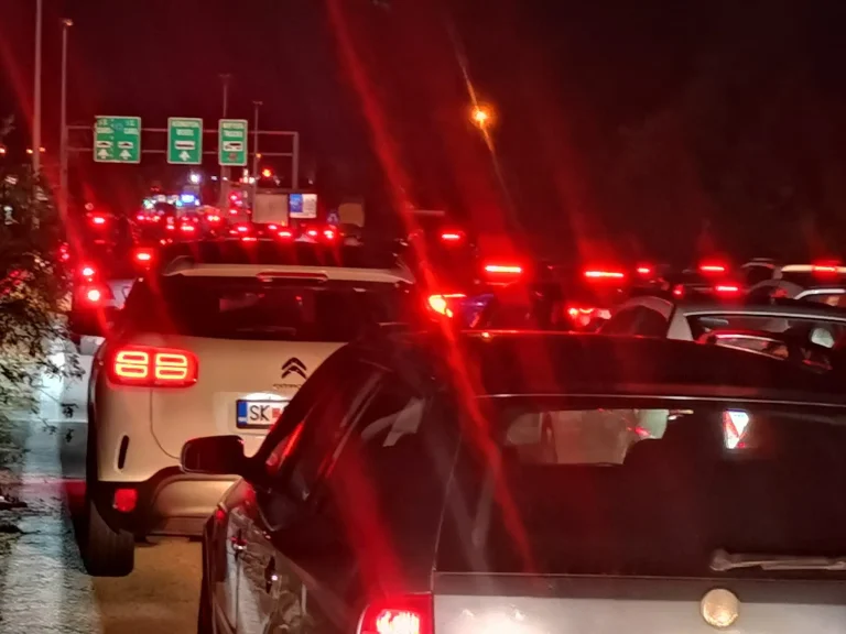 (ВИДЕО) ГОЛЕМ МЕТЕЖ НА ГРАНИЧНИТЕ ПРЕМИНИ: Повеќе од два часа се чека на Евзони за влез во Македонија
