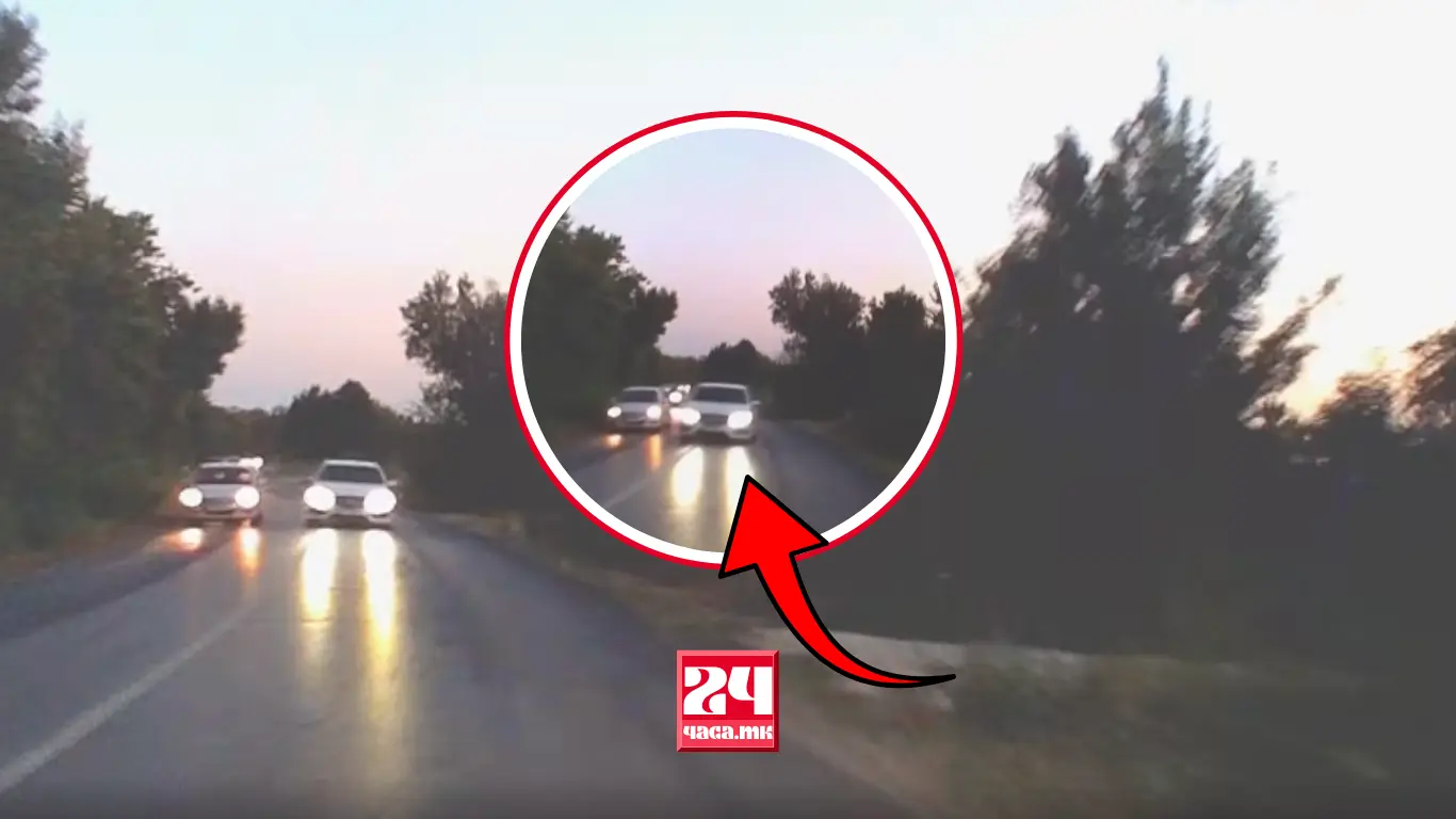 (ВИДЕО) „ЗАРАДИ ВАКВИ ИДИОТИ ГИНАТ ЦЕЛИ ФАМИЛИИ“: Опасно претекнување на регионален пат предизвика жестоки реакции