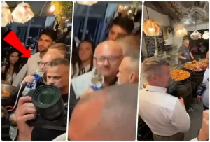 (ВИДЕО) ИНЦИДЕНТ НА ФЕСТИВАЛ ВО УНГАРИЈА: Маж го полеа со вино премиерот Петер Маѓар