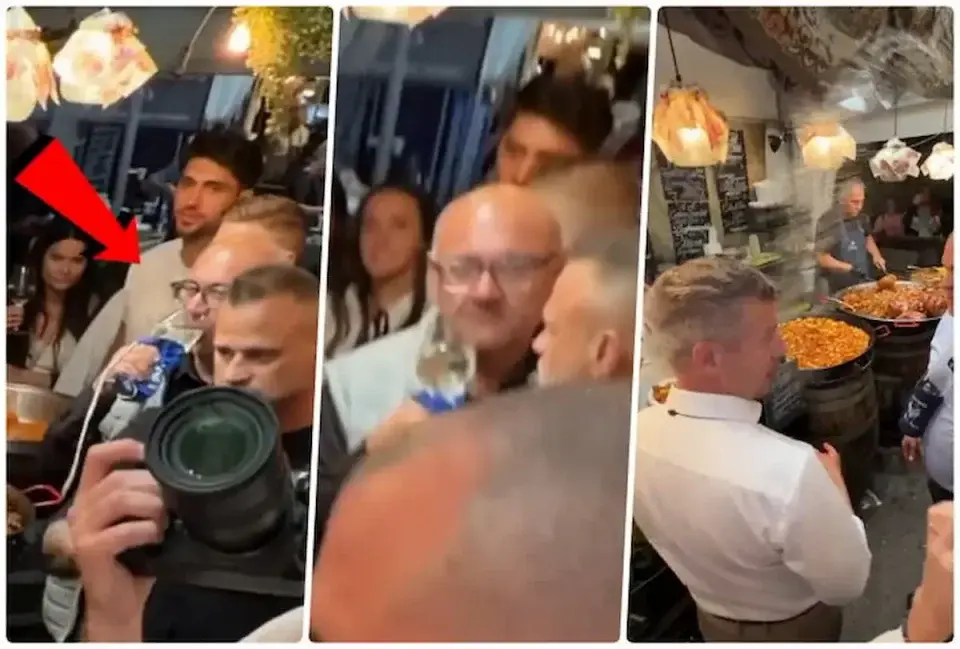 (ВИДЕО) ИНЦИДЕНТ НА ФЕСТИВАЛ ВО УНГАРИЈА: Маж го полеа со вино премиерот Петер Маѓар