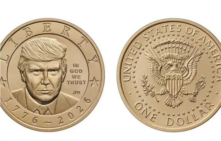 Доналд Трамп влезе во историјата: Неговиот лик се појави на американска монета