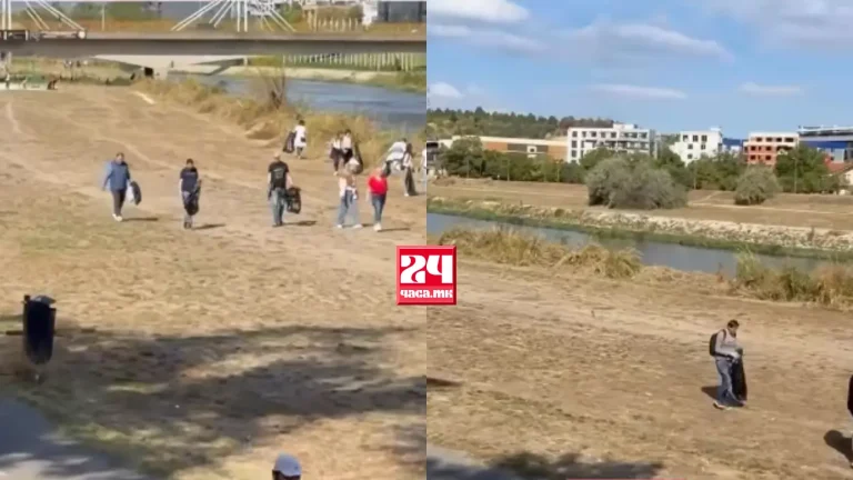 (ВИДЕО) СКОПЈЕ СЕ ЧИСТИ: Стотици жители на кејот, масовна акција на десетина локации