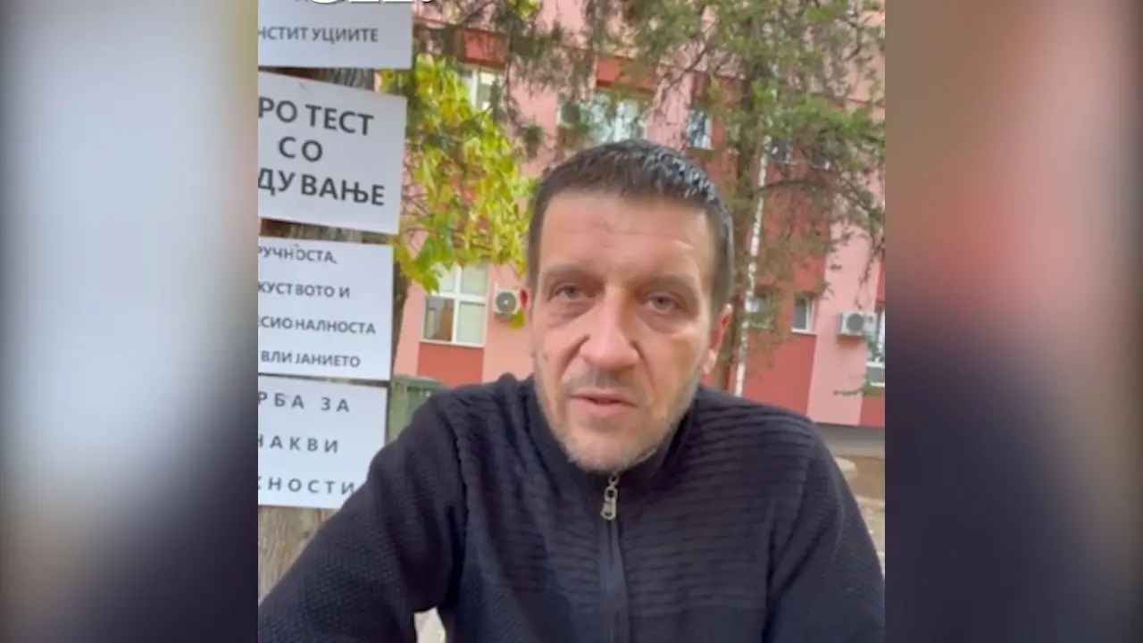 (ВИДЕО) Петти ден лекарот Дарко Василевски штрајкува со глад