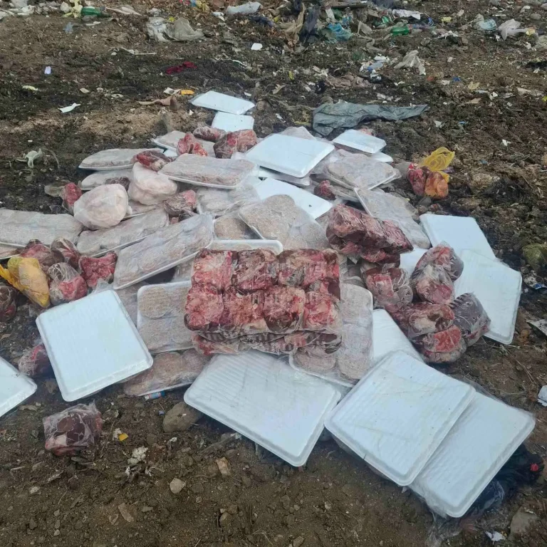 (ФОТО) УНИШТЕНИ 470 КИЛОГРАМИ МЕСО ВО ВАСИЛЕВО: Пронајдени ќебапи, плескавици и внатрешни органи во нерегистрирана комора