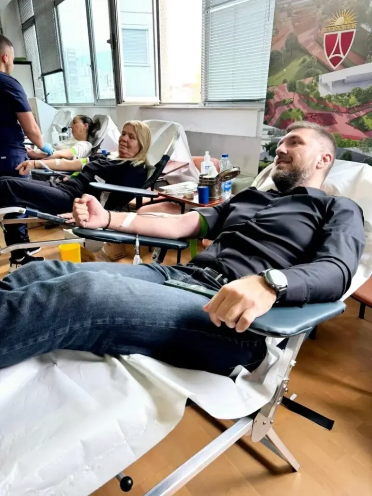 ХУМАНОСТ ШТО СПАСУВА ЖИВОТИ: крводарителска акција во Општина Аеродром
