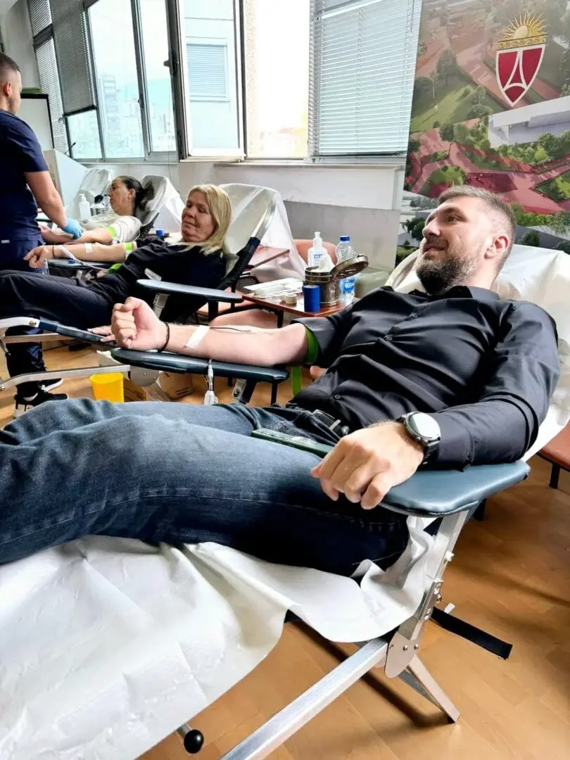 ХУМАНОСТ ШТО СПАСУВА ЖИВОТИ: крводарителска акција во Општина Аеродром
