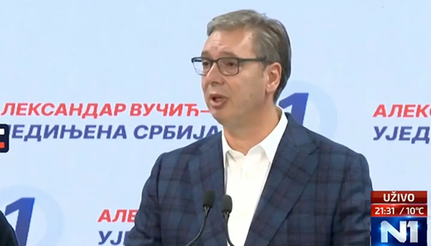 (ВИДЕО) ВУЧИЌ ПРИЗНА ПОРАЗ НА ИЗБОРИТЕ: „Студентската листа победи со 2 милиони гласови, ние загубивме со околу 1,72 милион гласови“