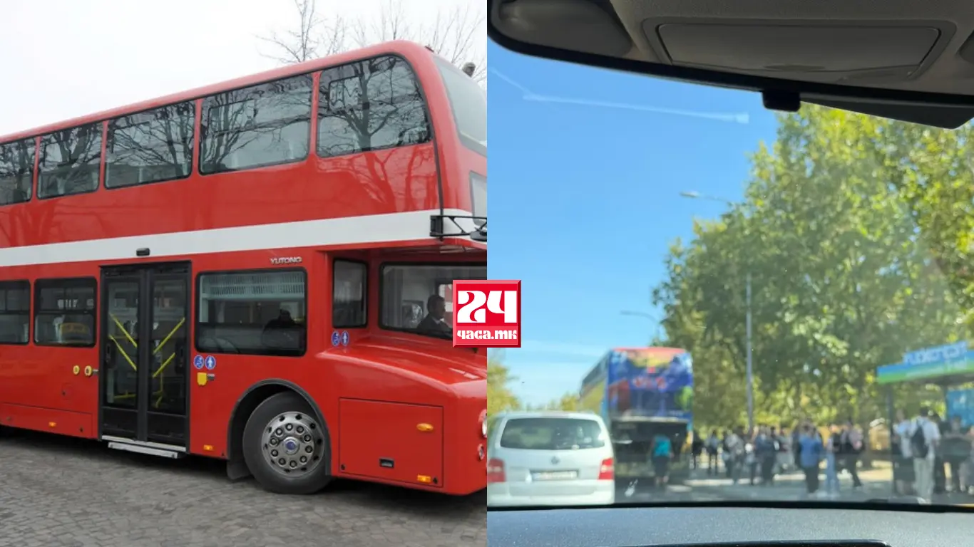 (ФОТО) ДЕСЕТИЦИ УЧЕНИЦИ ОСТАНАА НА УЛИЦА: Се расипа автобусот број 22 во Ѓорче Петров