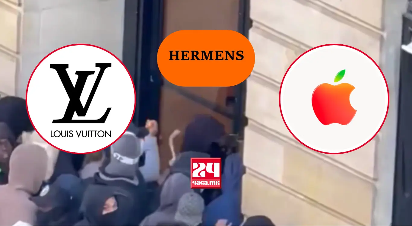 (ВИДЕО) НЕРЕДИ ВО ФРАНЦИЈА: на протестите ограбени продавници на „Hermes “, „Louis Vuitton“ и „Apple“